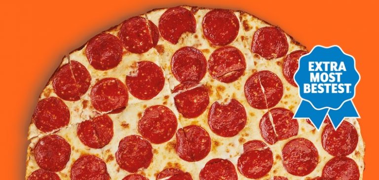 calories in little caesars thin crust pepperoni pizza